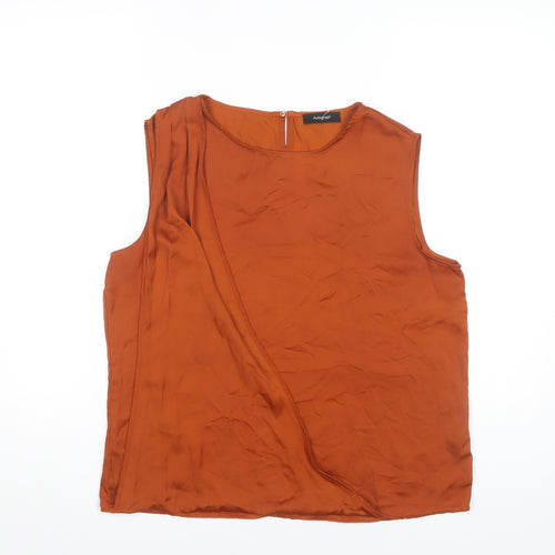 Marks and Spencer Women’s Orange Size 14 Wrap Sleeveless Blouse