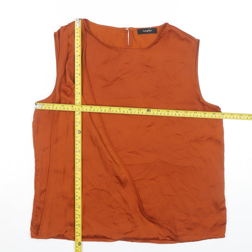 Marks and Spencer Women’s Orange Size 14 Wrap Sleeveless Blouse