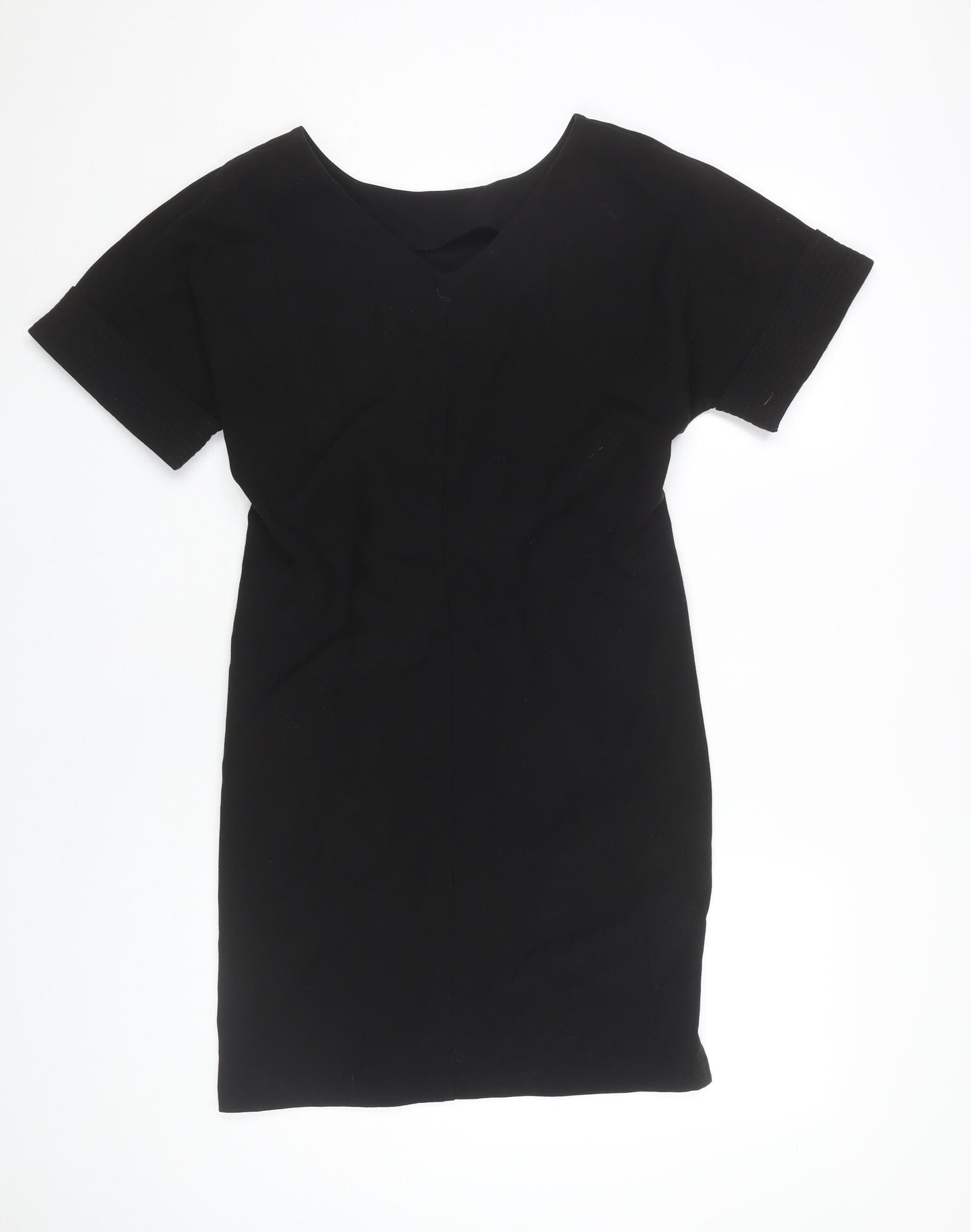 Finery Women's Black Size 6 Sheath Knee Length Belted Dress
