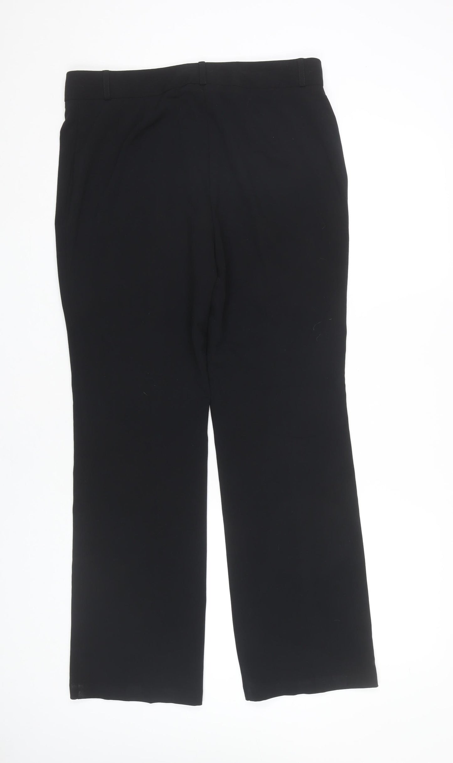 Marks and Spencer Women’s Black Size 12 Straight Leg Dress Pants