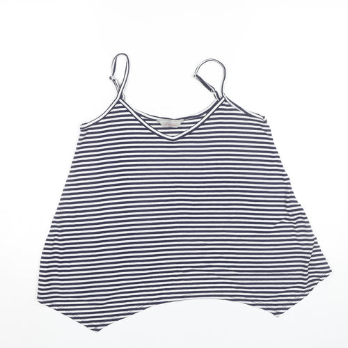 Dorothy Perkins Women’s Blue Striped V-Neck Camisole Tank Top Size 10