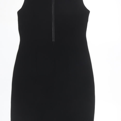 Coast Women’s Black Size 14 Sheath Knee Length Sleeveless Dress