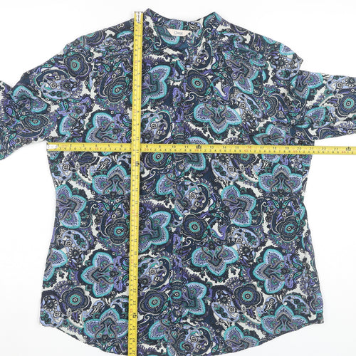 Marks and Spencer Women's Multicoloured Paisley Blouse UK 14