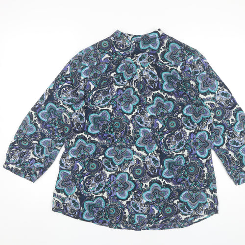 Marks and Spencer Women's Multicoloured Paisley Blouse UK 14