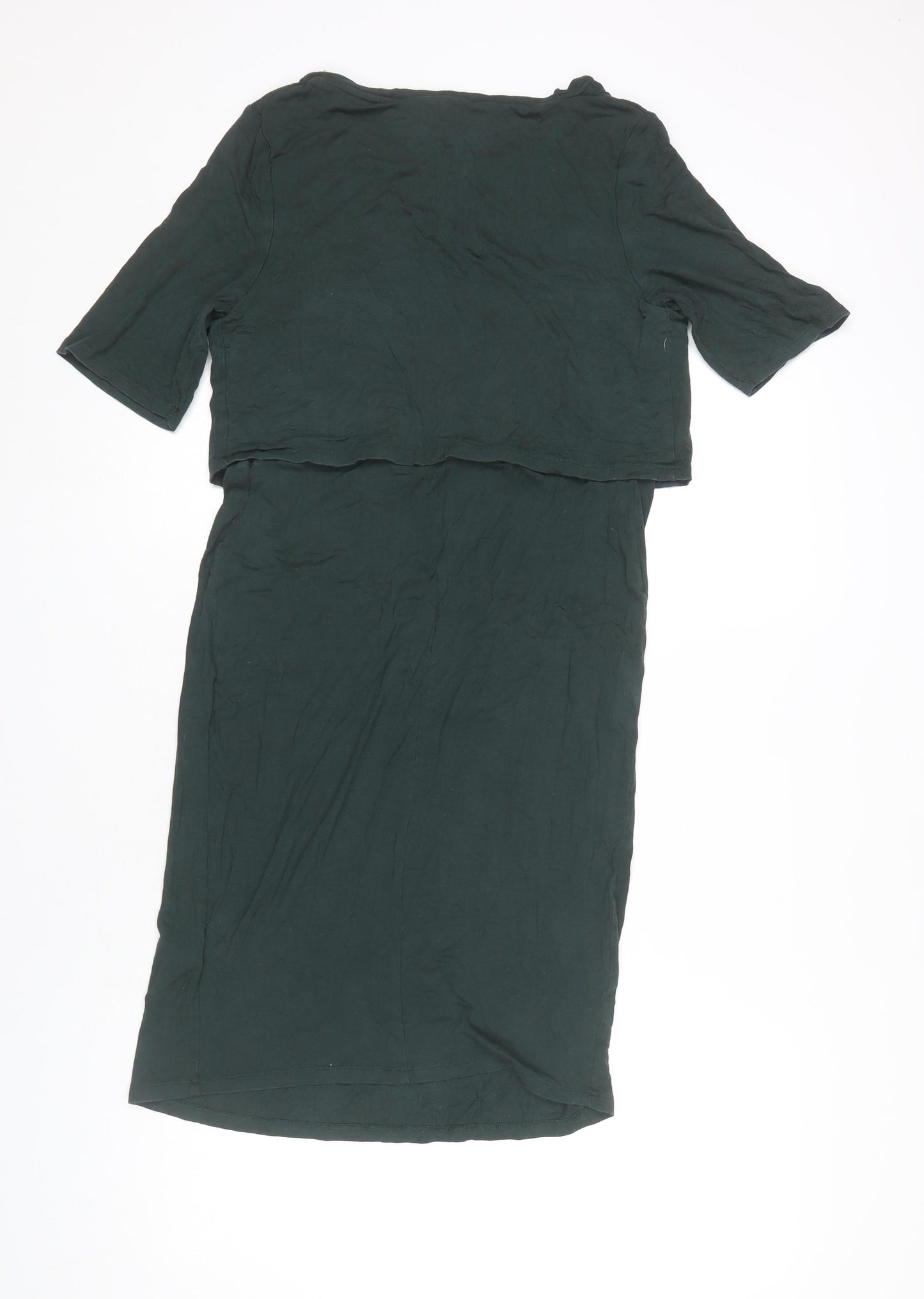 New Look Maternity Green Knee Length Bodycon Dress UK 12