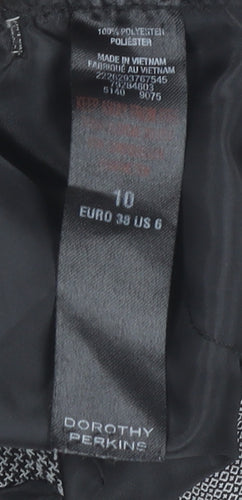Dorothy Perkins Women’s Grey Herringbone Dress Trousers Size 10
