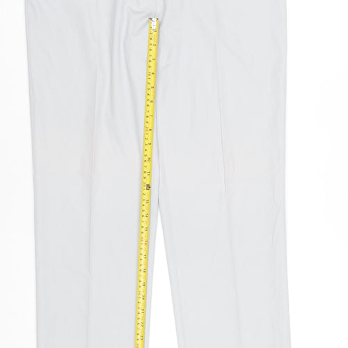 Michèle Women's Grey Extra Slim Leg Trousers Size 16