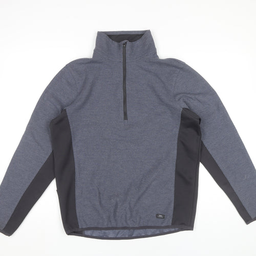 Trespass Men’s Blue 1/2 Zip Outdoor Sweatshirt M Regular Fit