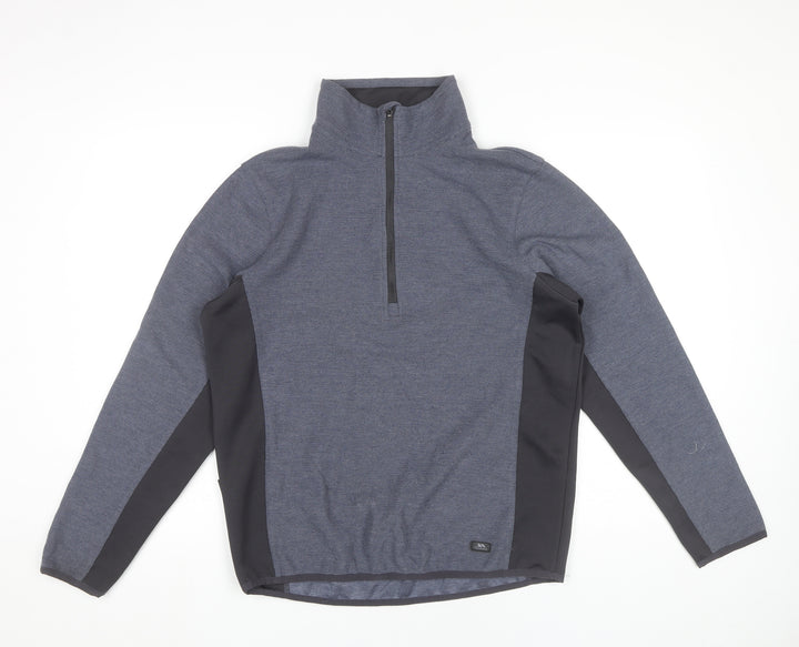 Trespass Men’s Blue 1/2 Zip Outdoor Sweatshirt M Regular Fit