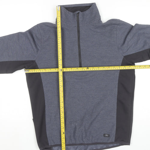 Trespass Men’s Blue 1/2 Zip Outdoor Sweatshirt M Regular Fit