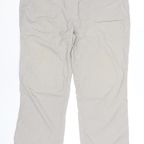Rohan Women's Beige Size 14 Straight Leg Travel Trousers