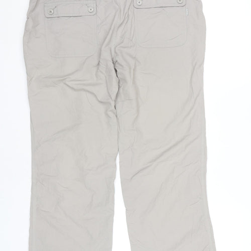 Rohan Women's Beige Size 14 Straight Leg Travel Trousers