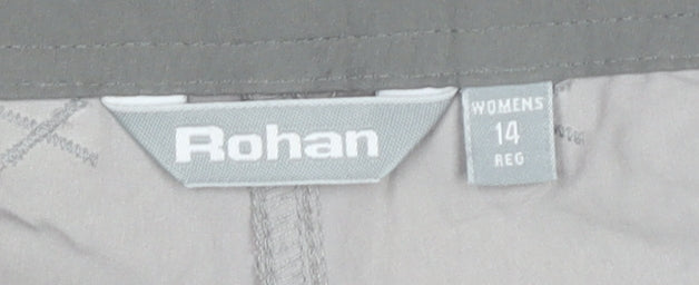 Rohan Women's Beige Size 14 Straight Leg Travel Trousers