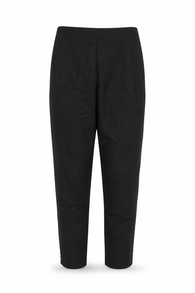 ET VOUS Women’s Black Ankle Trousers Size 10 Slim Fit Stretch