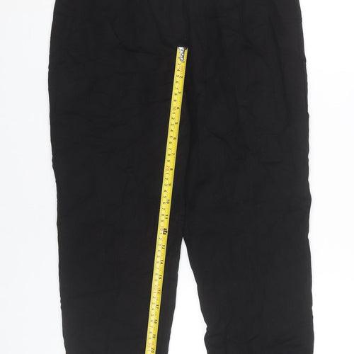 ET VOUS Women’s Black Ankle Trousers Size 10 Slim Fit Stretch