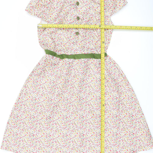 Smiffys Girls Multicoloured Floral A-Line Dress 10-12Y Party Summer
