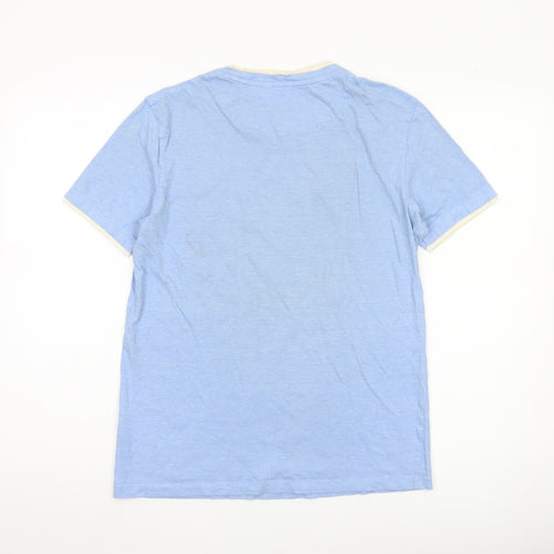 Esprit Men's Blue Short Sleeve Cotton Crew Neck T-Shirt Size S