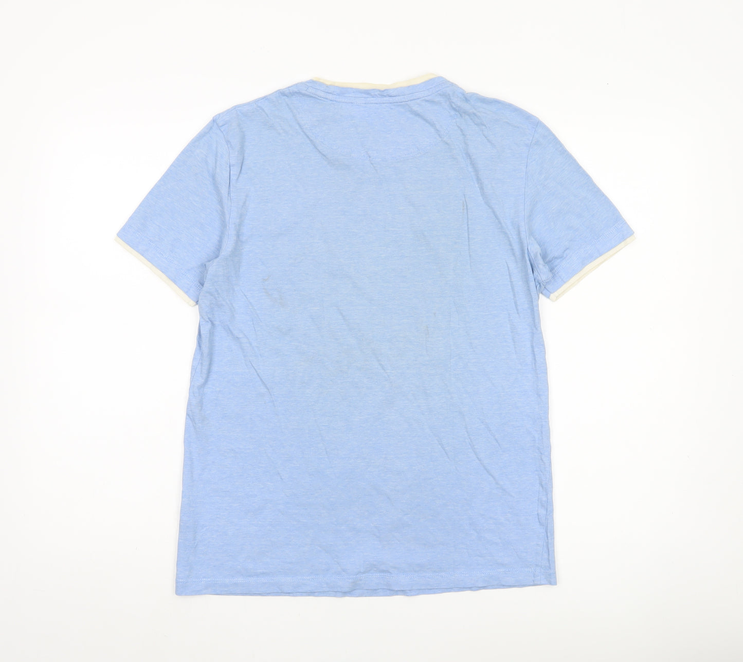 Esprit Men's Blue Short Sleeve Cotton Crew Neck T-Shirt Size S