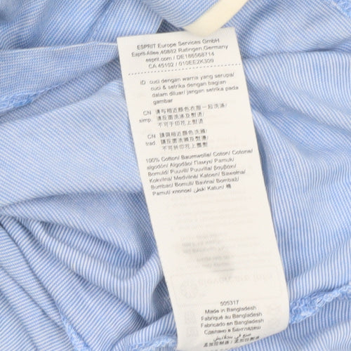 Esprit Men's Blue Short Sleeve Cotton Crew Neck T-Shirt Size S
