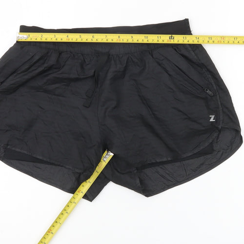 Z Sport Women’s Black Small Athletic Running Shorts Lightweight