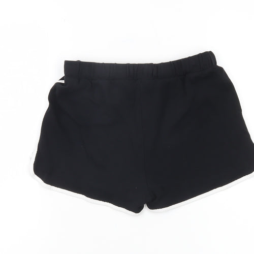 Marks and Spencer Girls Black Sweat Shorts 13-14Y Elastic Waist Activewear