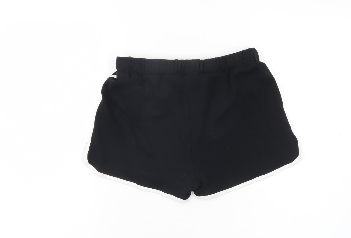 Marks and Spencer Girls Black Sweat Shorts 13-14Y Elastic Waist Activewear