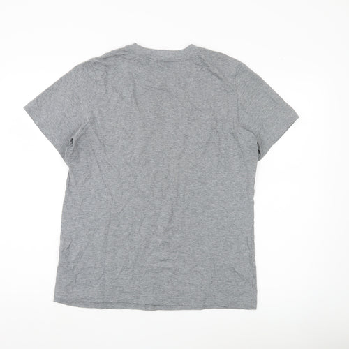 Puma Men's Grey Small Sportswear Logo Short Sleeve T-Shirt
