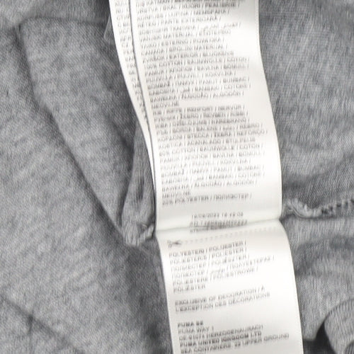 Puma Men's Grey Small Sportswear Logo Short Sleeve T-Shirt