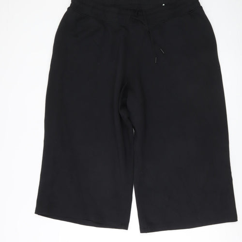 Marks and Spencer Women’s Black Cropped Wide-Leg Trousers Size 20