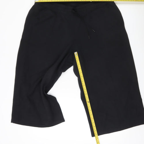 Marks and Spencer Women’s Black Cropped Wide-Leg Trousers Size 20