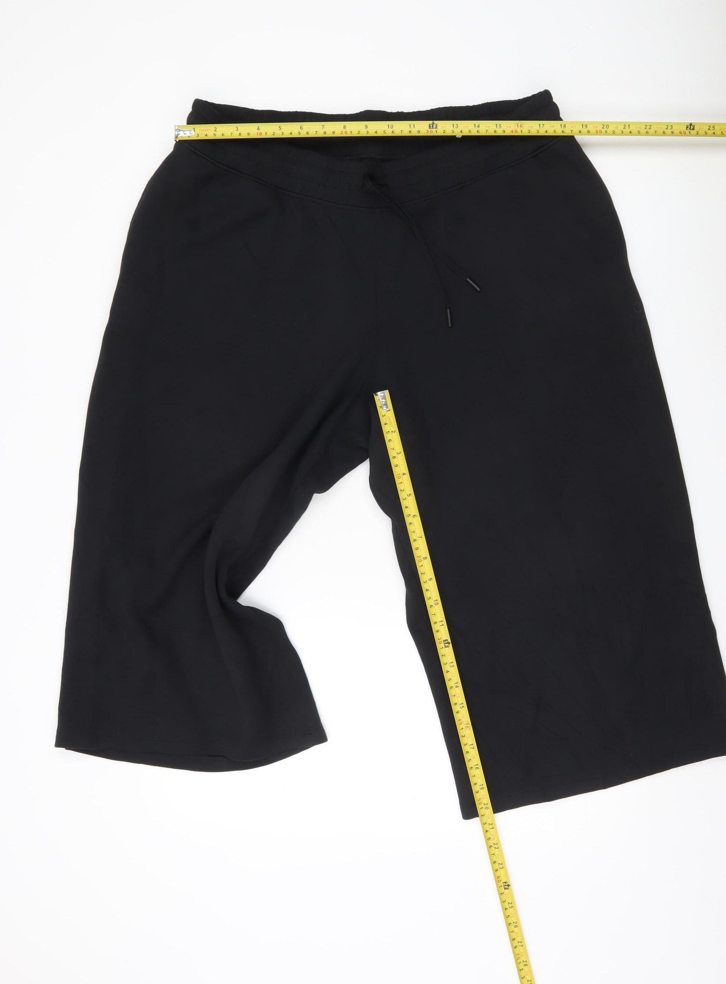 Marks and Spencer Women’s Black Cropped Wide-Leg Trousers Size 20
