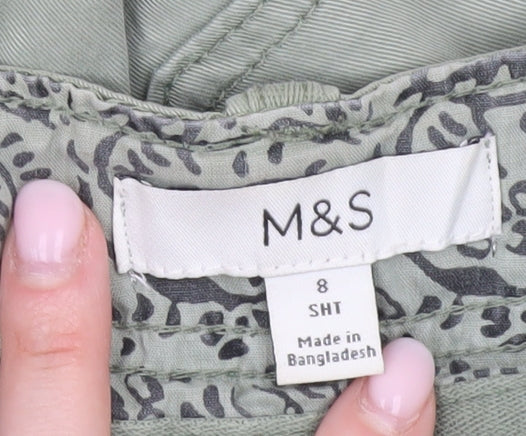 Marks and Spencer Womens Green Size 8 Cargo Trousers