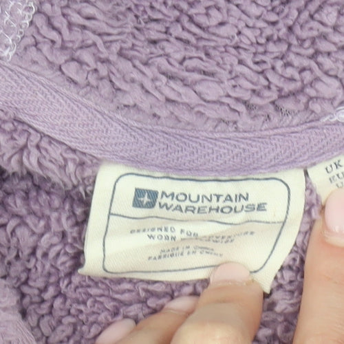 Mountain Warehouse Women’s Purple Full Zip Hoodie Jacket UK 14