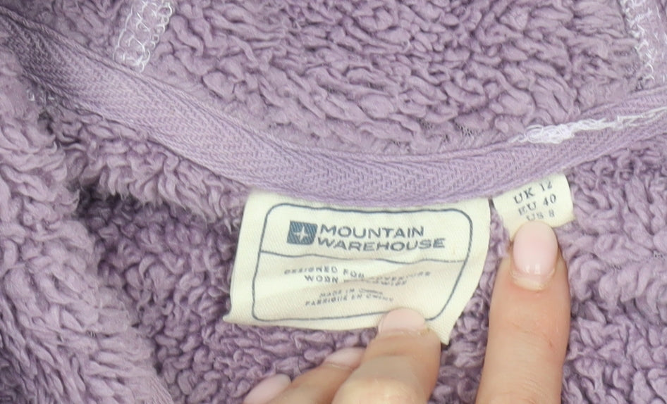 Mountain Warehouse Women’s Purple Full Zip Hoodie Jacket UK 14