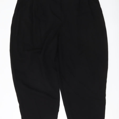 ASOS Women’s Black Size 20 High Waisted Pleated Trousers