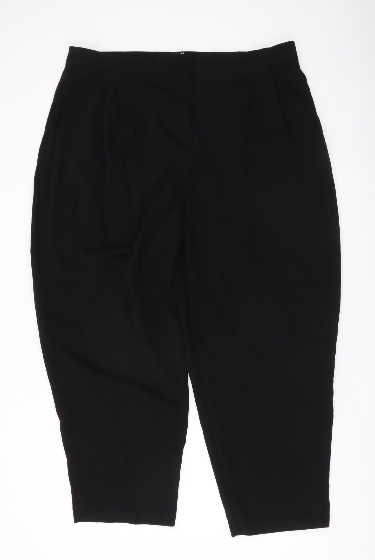 ASOS Women’s Black Size 20 High Waisted Pleated Trousers