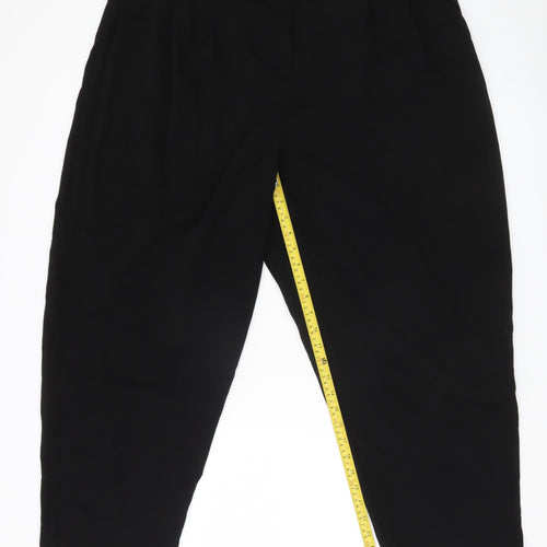 ASOS Women’s Black Size 20 High Waisted Pleated Trousers