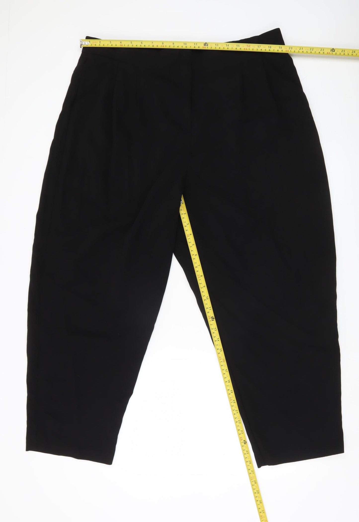 ASOS Women’s Black Size 20 High Waisted Pleated Trousers