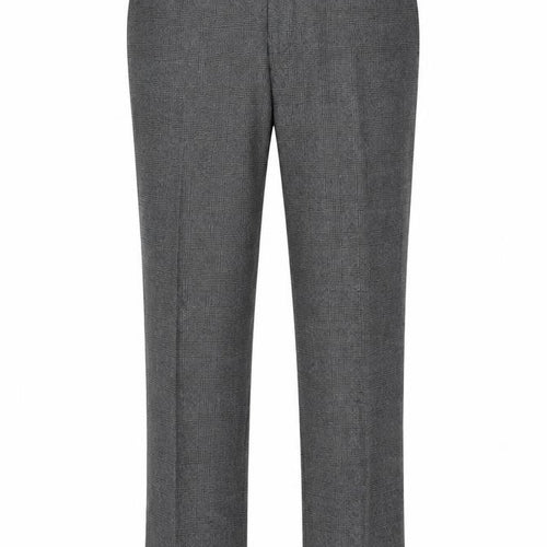 Next Men Grey Check Dress Pants 36R Straight Leg Formal Trousers