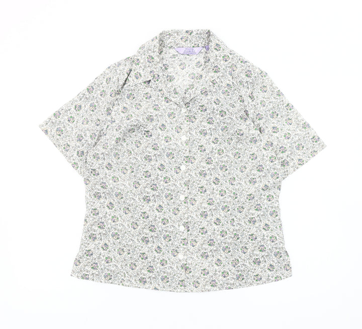 Honor Millburn Women’s Multicoloured Floral Button-Up Shirt Size 12