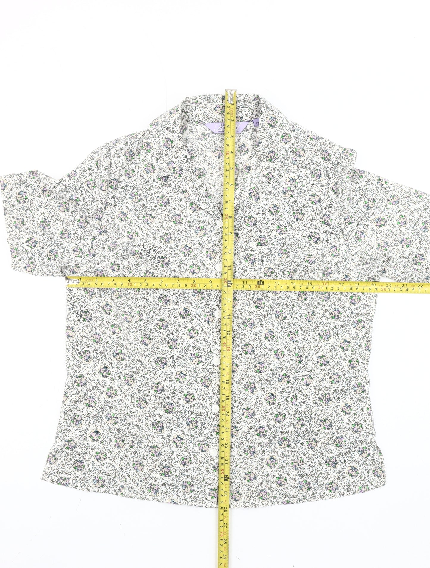Honor Millburn Women’s Multicoloured Floral Button-Up Shirt Size 12