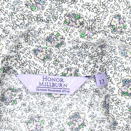 Honor Millburn Women’s Multicoloured Floral Button-Up Shirt Size 12