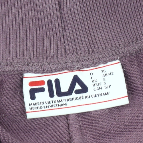 Fila Womens Purple Jogger Sweatpants Size S Cotton Blend Activewear