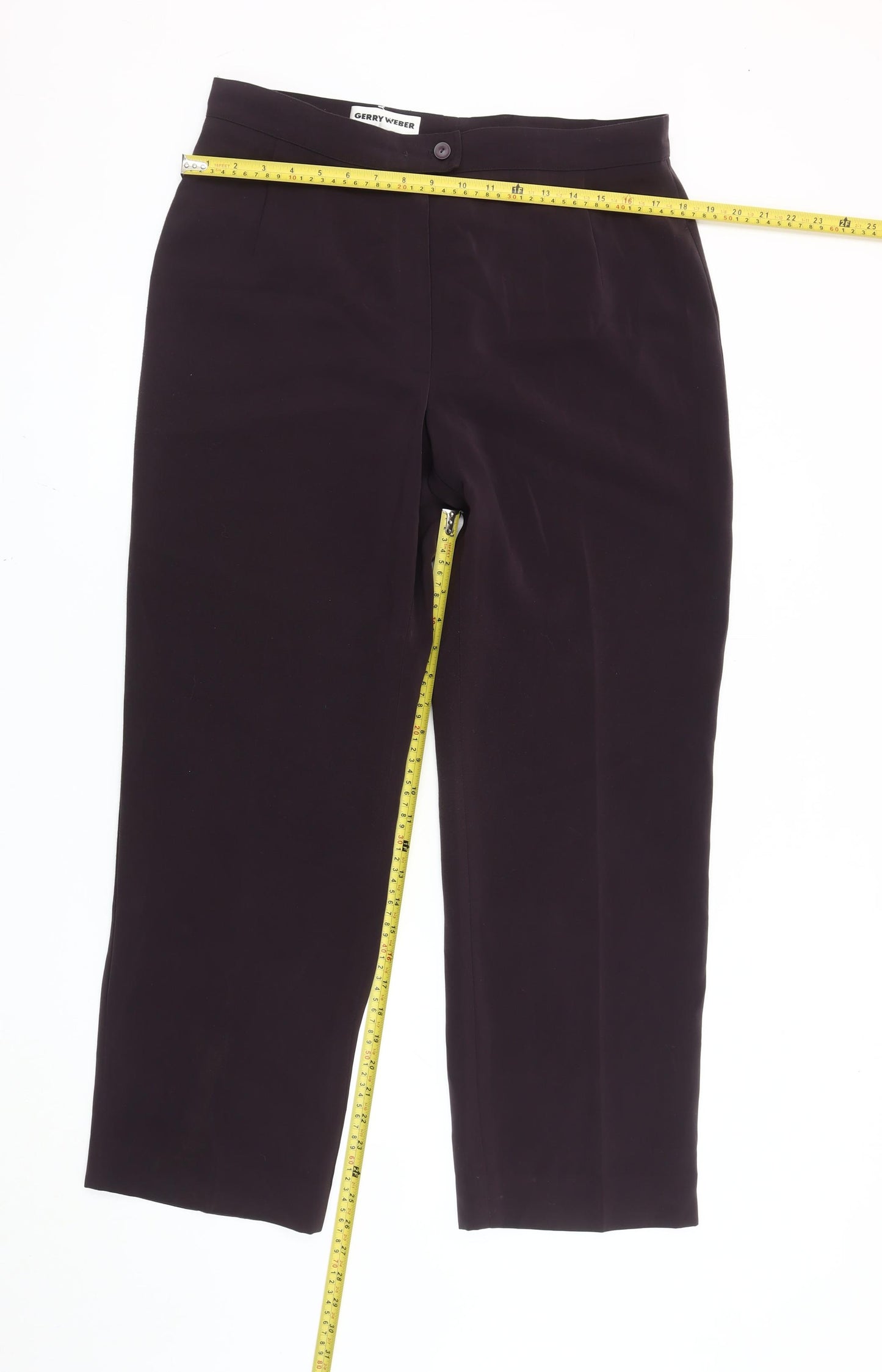 Gerry Weber Womens Black Size 16 Classic Straight Dress Trousers