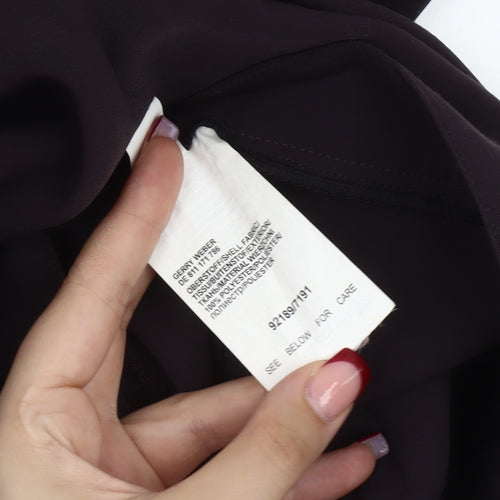 Gerry Weber Womens Black Size 16 Classic Straight Dress Trousers