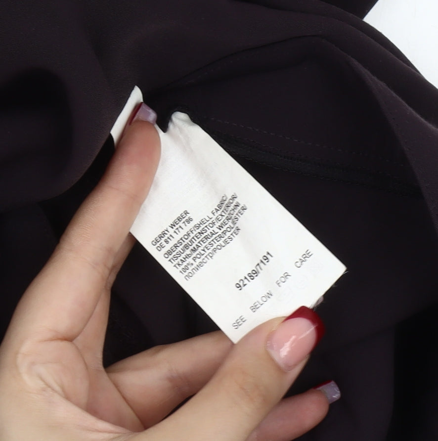 Gerry Weber Womens Black Size 16 Classic Straight Dress Trousers