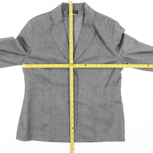 Jenny Loyd Women’s Grey Size 12 Single-Breasted Suit Jacket