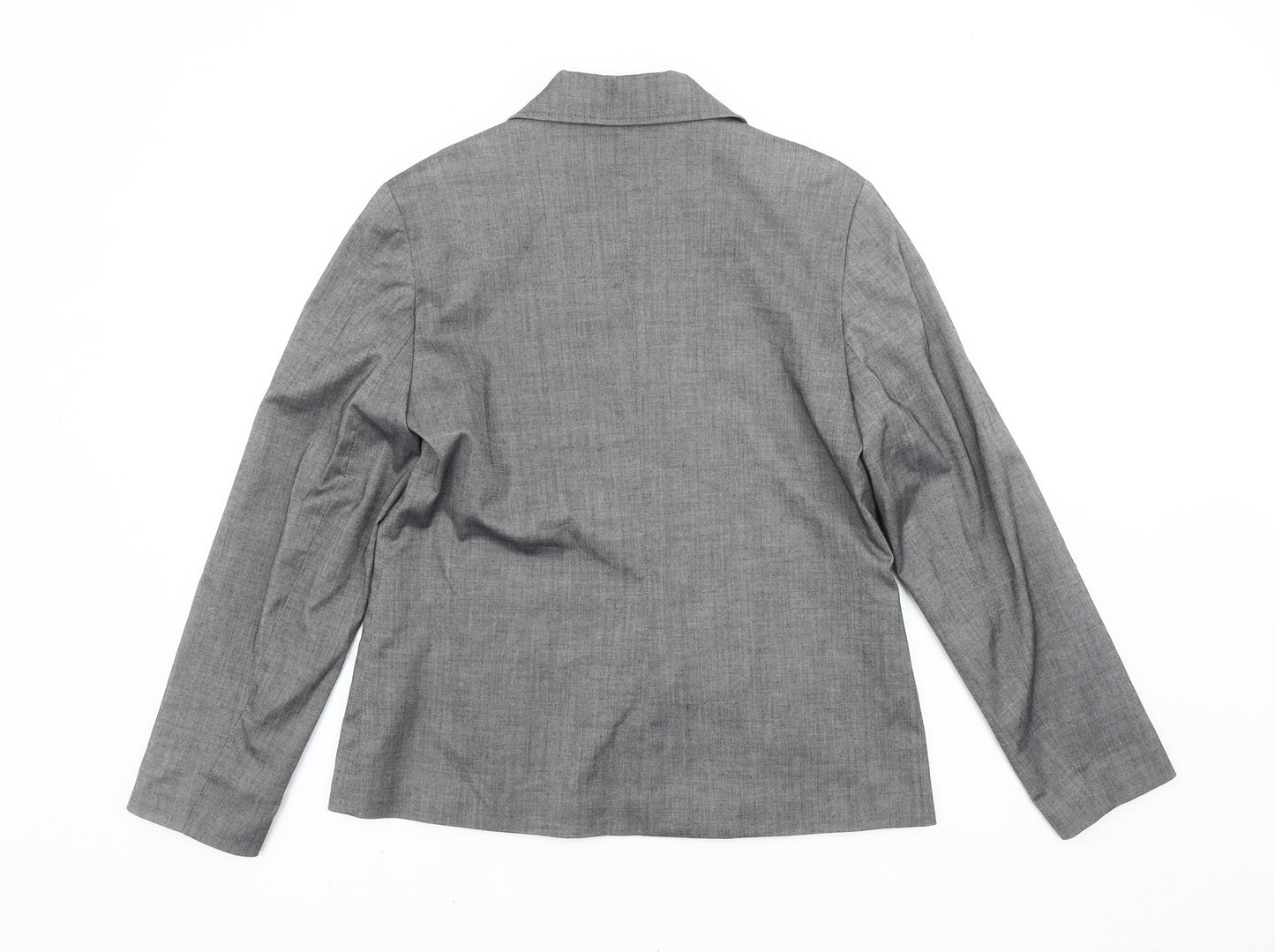 Jenny Loyd Women’s Grey Size 12 Single-Breasted Suit Jacket