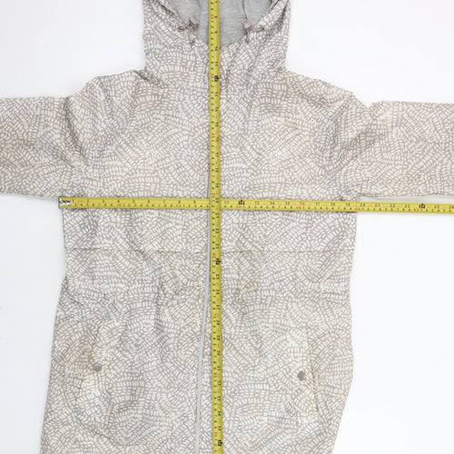 Marks and Spencer Women’s Grey Hooded Rain Coat Jacket Size S
