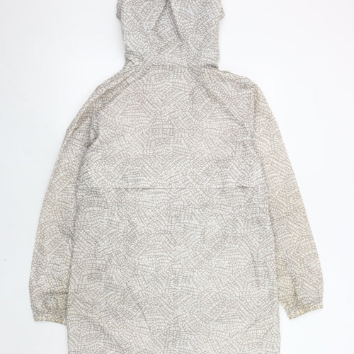 Marks and Spencer Women’s Grey Hooded Rain Coat Jacket Size S